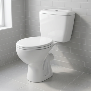 Inodoro de Cerámica de Dos Piezas de Calidad Europea, Inodoro de Piso para Baño, Sanitario - Product Image 1