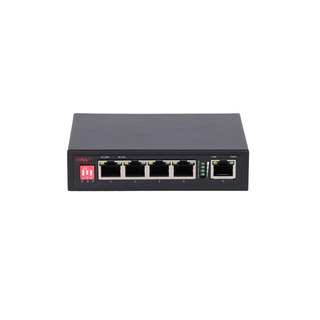 PoE Switch 5 Port Fast Ethernet Smart Switch with 30W PoE+ and Watchdog for IP Camera System
