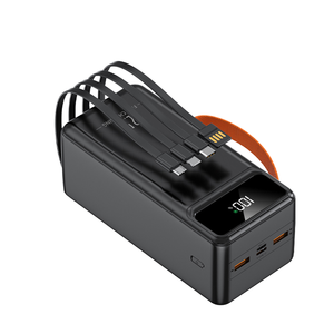 แบตสำรองพกพาความจุสูง Li-Polymer 4USB Type-C Output 50000mAh พร้อมไฟฉาย LED ชาร์จเร็ว USB-C PD 22.5W สำหรับกิจกรรมกลางแจ้ง - Product Image 1