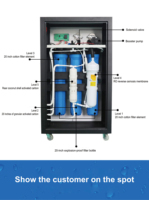 Machines de traitement de l'eau par osmose inverse (RO) pour usage commercial avec membrane RO pour laboratoire, 1000 litres par heure, pompe 220V, garantie 1 an