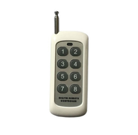 Émetteur RF sans fil 500m, télécommande à code d'apprentissage, matériau plastique, IC 1527 pour l'automatisation domestique et les lampes