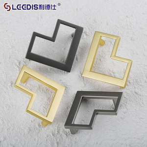 Lgedis Modern Geometric Cabinet Drawer <b>Handle</b> Zinc Alloy Plated Durable Furniture Hardware - Product Image 1