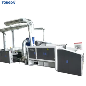 Tongda tdfs600 nova máquina de reciclagem, ferramenta de tecido têxtil desenvolvida, tecido de algodão, resíduos de pano, máquina de reciclagem