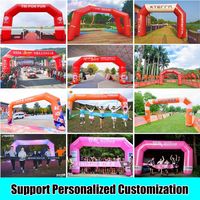 Arco Inflable Personalizado Resistente al Agua, Fácil de Instalar, para Caminatas Benéficas, de 4m-12m, de Tela Oxford, Punto de Salida para Eventos de Bienestar Público