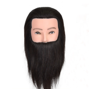 หัวหุ่นชายทำจากผมจริงพร้อมเครา - <span class=keywords><strong>ผม</strong></span>มนุษย์ 100% ปรับแต่งสีผิว/สี<span class=keywords><strong>ผม</strong></span>และความยาวได้ สำหรับการฝึกช่างตัดผมมืออาชีพ - Product Image 6