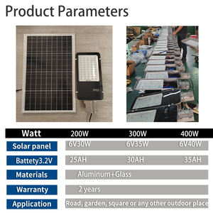 Farola solar superbrillante para exteriores, IP67, resistente al agua, 500W, 600W, farola led solar con control remoto, buena cantidad - Product Image 2