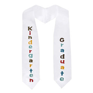 Vorschule Kindergarten gedruckt Frühling Abschluss Schal für Frauen Stricken Baumwolle lang - Product Image 5