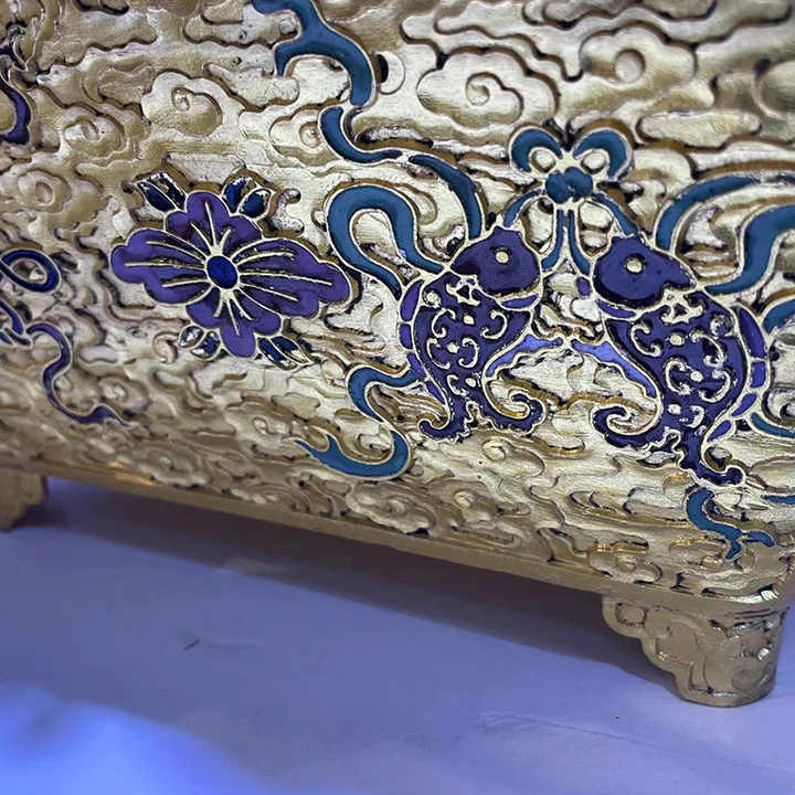 中国美術   景泰藍    七宝焼   翡翠玉石镶嵌 中国美術 景泰藍 七宝焼 翡翠玉石镶嵌 工芸品 - 工芸品