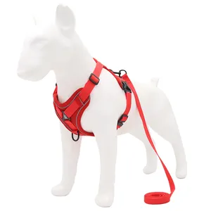 Imbracatura per cani per piccoli grandi designer collare per cani personalizzabile forte guinzaglio per animali domestici sciarpa da viaggio Plaid supporto OEM