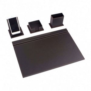 Vega 4-Piece Leather Desk Set with Office Organizer Desk <b>Pad</b> Mouse <b>Pad</b>-Premium Accessories for Home or Office - Product Image 1