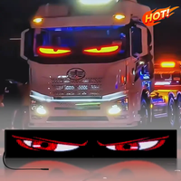 Affichage LED flexible 24V programmable, yeux de démon pour coffre et fenêtre avant de voiture
