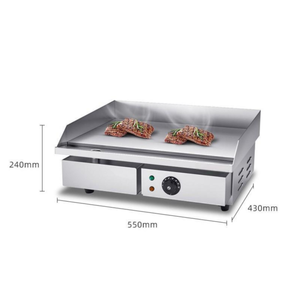 Restaurant Equipment Indoor Stainless Steel <b>Bbq</b> Electric Flat Griddle <b>Table</b> Top <b>Gas</b> Griddle Grill - Product Image 3