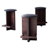 Tabourets de bar en bois massif, design moderne et minimaliste pour bar à domicile/KTV/café, écologiques, durables, usage commercial, robustes