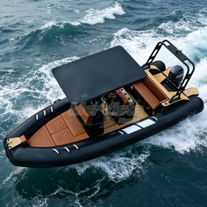 <span class=keywords><strong>Bateau</strong></span> <span class=keywords><strong>semi</strong></span>-<span class=keywords><strong>rigide</strong></span> en fibre de verre haute vitesse CE 19 pieds RIB 580 Orca Hypalon Rib 580 Barca - Product Image 2