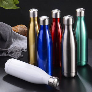 Bouteille d'eau thermique personnalisée avec logo imprimé en couleur, 350ML 500ML/750ML/1000ML, en acier inoxydable de haute qualité, pour boissons gazeuses et eau - Product Image 4