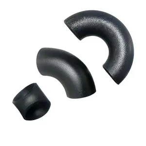 Seamless Carbon Steel A234 WPB 1-24'' Pipe Fittings SCH80 90 Degree Long Radius Elbow