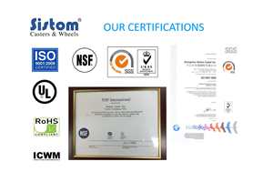 44 séries rodoviária da série 4x2, 5x2, <span class=keywords><strong>6x2</strong></span>, 8x2 da roda giratória rígida com o freio industrial preto do moldão da roda do borracha - Product Image 5
