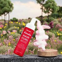 Mousse organique sans flocons définissant les boucles, avec logo personnalisé, fixation forte, mousse coiffante pour cheveux frisés et crépus, sans parfum