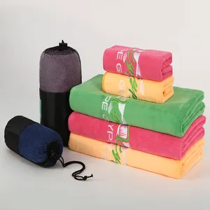 Soft and breathable 500gsm microfiber towel set suitable for yoga sport running gym camping golf fitness and more activities