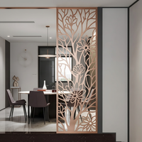 Paravent décoratif en acier inoxydable miroir, design losange Art Déco, découpe laser, couleur personnalisée, séparateur de pièce, mariage