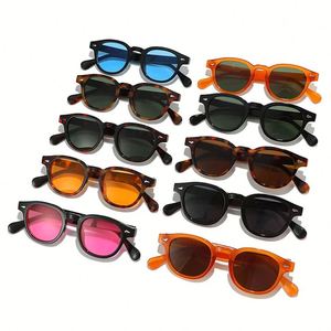 Gafas de Sol Redondas Retro con Logotipo Personalizado, Estilo Punk para Hombre y Mujer, Protección UV400, Decoración con Remaches - Product Image 5