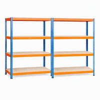 Étagère de stockage industrielle sans boulons, robuste, revêtue de peinture en poudre, 5 niveaux, 700 kg par niveau, antirouille, pour entrepôt