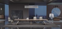 Table de conférence moderne de luxe en bois massif, extensible et pliable, avec grande boîte de rangement pour câbles, éléments chinois, pour bureau, école, hôpital
