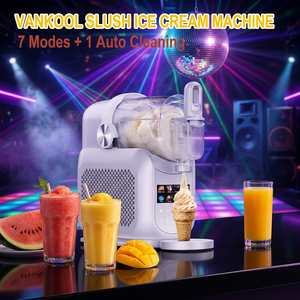 เครื่องทำไอศกรีมเกล็ดหิมะ VANKOOL ขนาด 1.5 ลิตร แบบอัตโนมัติ สำหรับใช้ในบ้าน พร้อม 7 โหมดการทำงาน และฟังก์ชั่นทำความสะอาดอัตโนมัติ - Product Image 1