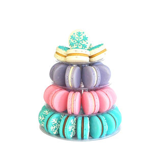 Soporte de 4 Niveles para Macarons, Exhibidor de Postres y Galletas de Plástico PET Transparente para Fiestas y Eventos - Product Image 4
