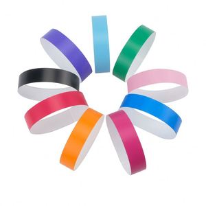 Pulseras de Papel Tyvek Desechables al por Mayor para Entradas y Eventos, Pulseras Impermeables con Números de Serie - Product Image 1