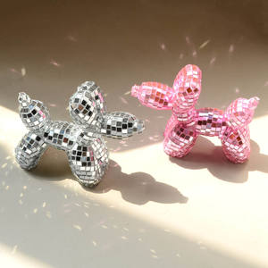 Perro Globo Estilo Bola <span class=keywords><strong>de</strong></span> Discoteca - <span class=keywords><strong>Estatua</strong></span> Decorativa <span class=keywords><strong>de</strong></span> Mosaico <span class=keywords><strong>de</strong></span> Espejo Brillante, Linda Figura <span class=keywords><strong>de</strong></span> Animal para Fiesta, Estante, Decoración del Hogar - Product Image 6