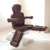 Fauteuil de podologie électrique réglable moderne Libra en cuir PU, 2 moteurs, jambes séparées, pour examen et traitement médical professionnel