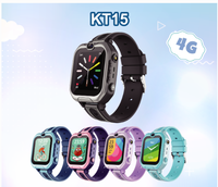 Smartwatch KT15 4G per Bambini, Schermo IPS da 1.52", GPS Tracker con Fotocamera, SOS, Contapassi, Sveglia, Impermeabile IP67, Cinturino in Silicone per Ragazzi e Ragazze