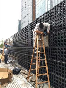 Panel de Jardín Vertical, Jardinera de Pared Verde, Plástico Modular, Ecológico, Duradero, Ligero, con Orificio de Drenaje - Product Image 4