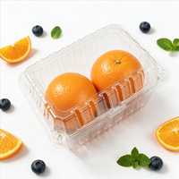 Groothandel Transparante Fruit- en Groenteverpakkingen Grote Capaciteit Houdt Vers Supermarkt Voedselveilig Gerecycled PET
