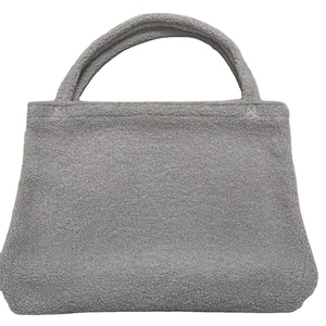 Elegante Sherpa Mom Tote Bag Bolso de compras de peluche de moda para compras con estilo - Product Image 4