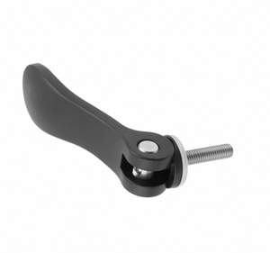 K0005 Red & Black Powder Coated Aluminium Cam Lever Handle Size 9 Stainless Steel <b>Quick</b> Action <b>Clamp</b> - Product Image 6