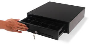 Прямо от производителя черный 5 банкнот 8 монет съемный денежный лоток ручной денежный ящик для POS-машины - Product Image 5