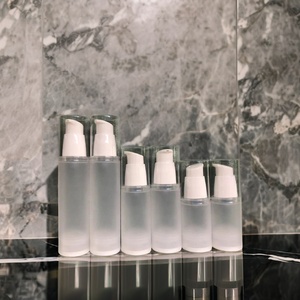Biểu Tượng Tùy Chỉnh Rõ Ràng Frosted 20Ml/30Ml/50Ml Không Có Không Khí Huyết Thanh Mỹ Phẩm <span class=keywords><strong>Lotion</strong></span> Chai Với Độc Đáo Bơm Tinh Dầu Mắt Kem Dầu Gội Đầu - Product Image 1