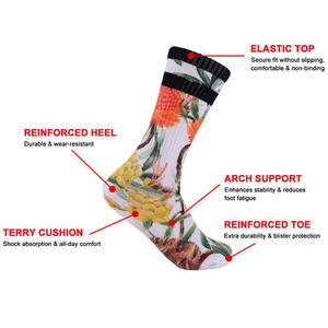 KT462 <strong>Manufacturer</strong> No Moq <strong>Customized</strong> Service Photorealistic Patterns &amp; Logo Cotton Blank Sublimation Printing Funny Men's <strong>Socks</strong> - Product Image 3