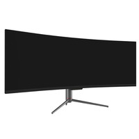 Moniteur de jeu incurvé de 49 pouces, panneau IPS 5K, écran incurvé de 49 pouces, moniteur de jeu pour ordinateur, écran de jeu PC WQHD de 49 pouces