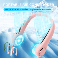 Nouveautés 2026 : Mini ventilateur de cou portable rechargeable 1200 mAh USB, 3 vitesses, sans pales, pour sports de plein air