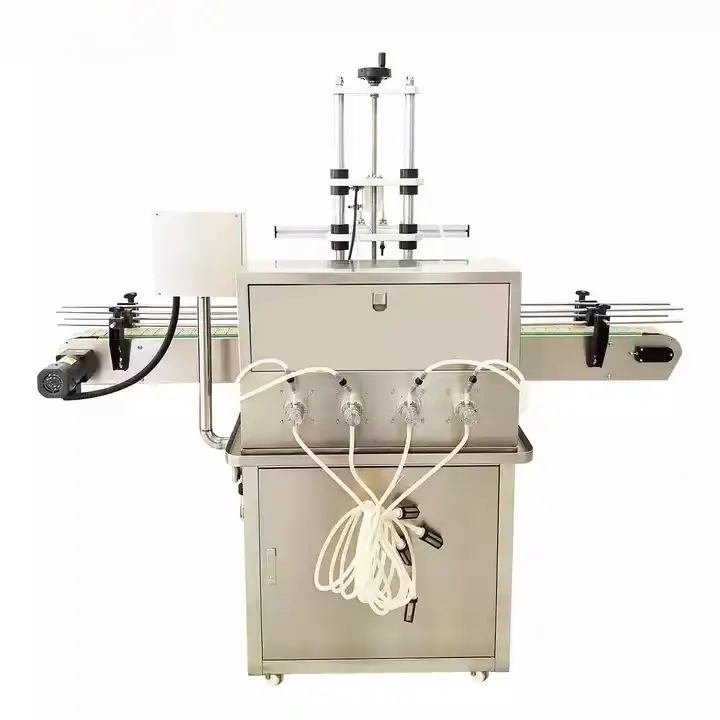 Machine de remplissage de pompe magnétique à quatre têtes avec un rendement élevé et une longue durée de vie
