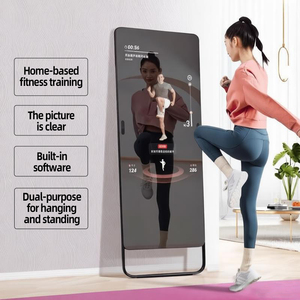 Écran publicitaire sur pied 43 pouces Full HD Android intelligent effet miroir IP54 anti-reflet pour hôtels et salles de sport - Product Image 2
