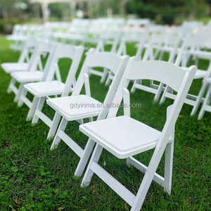 <span class=keywords><strong>Sillas</strong></span> Plegables <span class=keywords><strong>de</strong></span> Resina Plástica Blancas para Eventos, <span class=keywords><strong>Sillas</strong></span> para Bodas, <span class=keywords><strong>Sillas</strong></span> Plegables para Hoteles, Muebles <span class=keywords><strong>de</strong></span> Jardín para Exteriores - Product Image 1