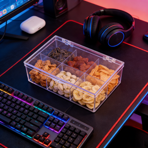 Caja Acrílica Rectangular Transparente con Cierre Magnético, Ideal para Almacenamiento Doméstico de Snacks - Product Image 3