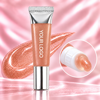 Gloss à lèvres hydratant et longue tenue au peptide et paillettes, baume à lèvres en gros, marque privée