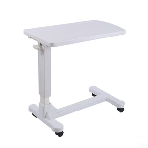 Adjustable Height Bedside <b>Table</b> With Wheels For Home Hospital Use - Product Image 5