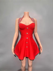 2025 mujeres negro Sexy fuera del hombro brillante cristal Bodycon vendaje vestido largo guantes elegancia celebrar vestido de fiesta de noche - Product Image 2