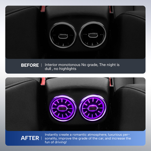Sistema de iluminación de coche de lujo A/<span class=keywords><strong>B</strong></span>/CLA/GLB/GLA actualización nueva condición con ventilación de CA trasera ambiental y luz de ambiente Interior - Product Image 4
